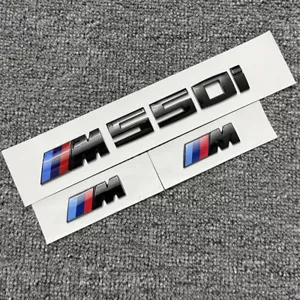 Fender Trunk M Emblem For BMW G30 5-Series M550i Lettering M Power Decal Badge - Picture 1 of 4