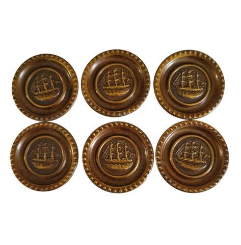 Vintage Brass Sailboat knobs/pulls Cover