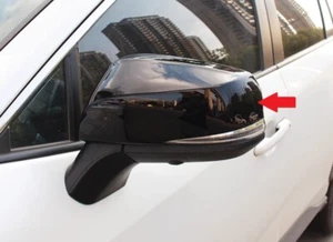ABS Black Rearview Side Mirror Cover Trim For 2024-2025 Toyota Grand Highlander - Picture 1 of 4