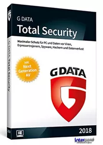 G Data Total Security 2018 Vollversion 1 PC & Handbuch (PDF) Download NEU - Bild 1 von 1