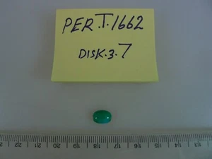 Persischer Türkis 100% Natur 1 ovaler Cabochon 2,00 TCW - Bild 1 von 2