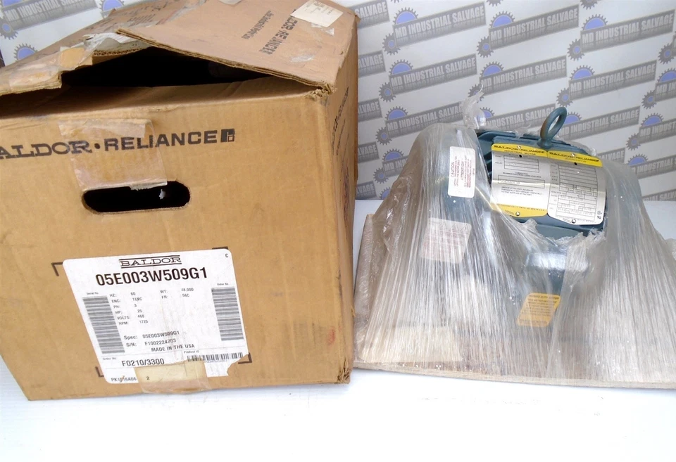BALDOR - 05E003W509G1 - MOTOR - 460V - .25 HP - 1725 HP - (NEW in BOX) - Image 1 of 4