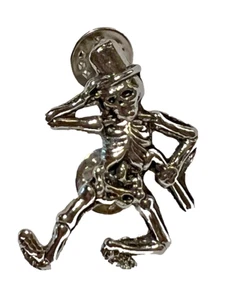Grateful Dead Pin Skeleton With Top Hat And Cane Dancing  - Picture 1 of 1