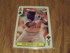 TONY GWYNN 1991 MAJOR LEAGUE ALL STARS  PLAYING CARD BASEBALL CARD ODD BALL