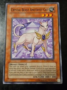 CRYSTAL BEAST AMETHYST CAT FOTB-EN002 Common Unlimited Yugioh - Picture 1 of 2