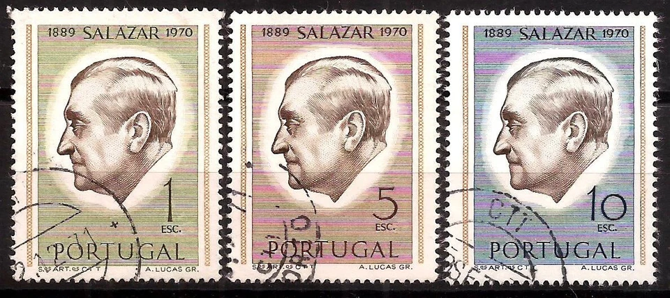 [1220] Portugal 1971, Good Full set, Salazar USED, Presidents, Politicians - Image 1 of 1