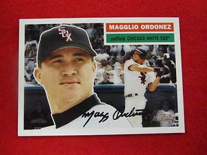 2005 Topps Heritage Magglio Ordonez short print baseball card White Sox SP #118 - Picture 1 of 1