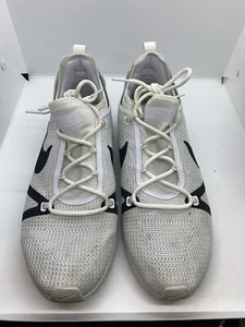 Nike Mens Duel Racer Running Shoes Sz(12) White/Black-Platinum 918228-102 A4 - Picture 1 of 8