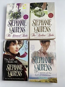 4 x Stephanie laurens books The Lady Risks It All The Untamed reckless bride - Picture 1 of 9