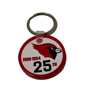 Vintage Cardinals 25th Anniversary Keychain 1960-1984 Team Souvenir - Picture 1 of 7