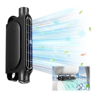 Mini Car mounted Seat Back Cooling Fan Portable 3 Speed Headrest Silent Cooler - Picture 1 of 7