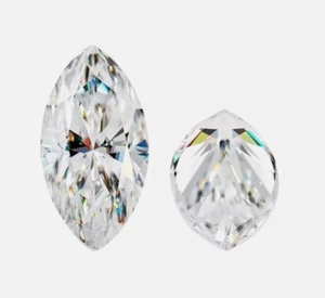Loose CVD Lab-Grown Diamond 2.5 x 4 mm Marquise - D Color - Clarity FL Certified - Picture 1 of 6