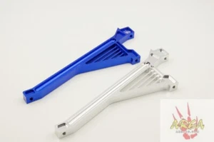 Area Racing Billet Machined front chassis brace for Losi 5ive T silver 1 piece - Picture 1 of 6