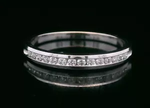 14kt White Gold 14pts Diamond Ring - Size 7 - 1.66g - Picture 1 of 9
