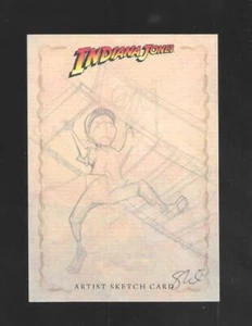 Indiana Jones 2008 Heritage SKETCH CARD Shelli Paroline - Short Round - Picture 1 of 2