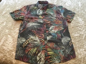 O'Neill Hawaiian Shirt Men Modern Fit Short Sleeve Casual Mulitcolor Floral Sz L - Picture 1 of 8