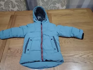 Next Boys Padded / Hooded Coat / Jacket Age 2 - 3 Years. - Picture 1 of 20