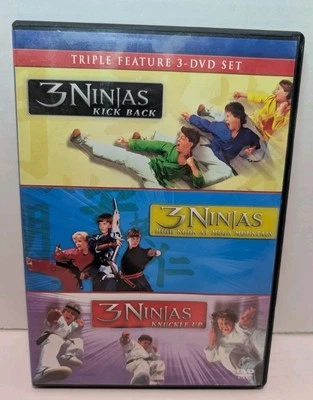 3 Ninjas Trilogy Collection: Kick Back/High Noon/Knuckle Up DVD Like New! - Image 1 of 2