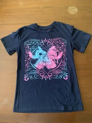 Disney  XS / XCH (1) Navy Stitch & Angel T-Shirt - Image 1 of 4