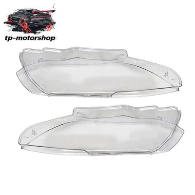 Clear Cover Headlight Lens Glue Pair For BMW E92 Coupe E93 328i 2010-2013 LCI Foto 1 de 4