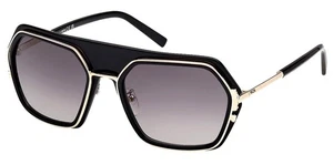 MCM Worldwide glänzende schwarze geometrische Damen-Sonnenbrille – MW0018-H-01B-56 - Bild 1 von 4