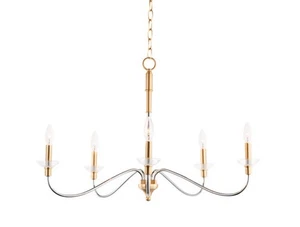 MAXIM LIGHTING 25375CLPCSBR Clarion 5-Light Chandelier - Picture 1 of 1