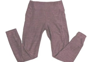 Women Victoria’s Secret Wine & Black Leggings with Pockets Sz 6 - Picture 1 of 8