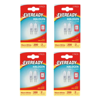 Eveready G4 Halogen Light Capsule Bulb 20W Lamp 12V Clear - Image 1 of 4