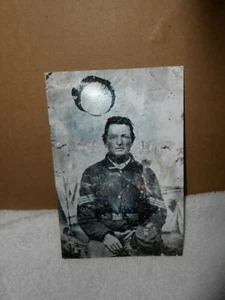 VECCHIA FOTO VINTAGE SOLDATO UNIONE GUERRA CIVILE - Foto 1 di 4