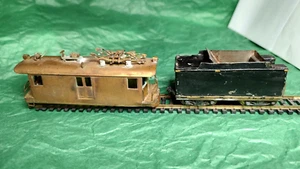 HO Scale Brass Interurban Box Cab Shell Parts ONLY & Antique Tender Unmarked - Picture 1 of 24