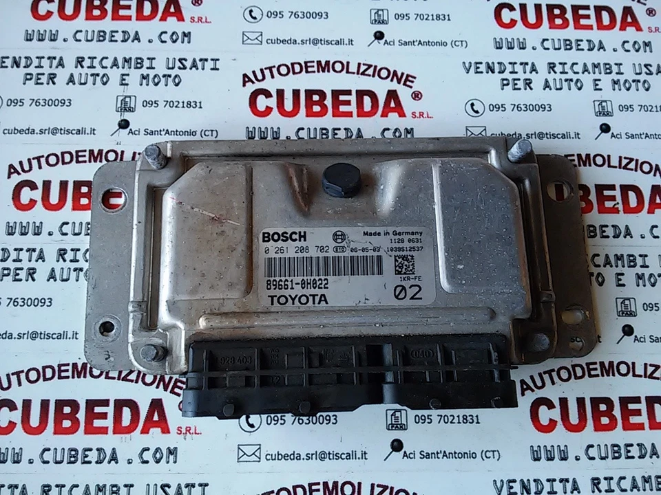 Centralina Motore Peugeot 107 Toyota Aygo 1.0 0261208702 89661-0H022 - Immagine 1 di 1