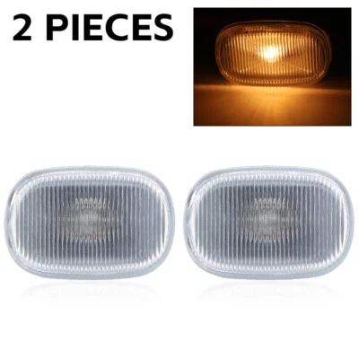 Lámpara indicadora de luz de señalización lateral de señal de giro de 2 piezas para Toyota Hilux Vigo 2005-2012 Foto 1 de 4