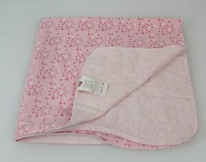 Parents Choice Pink White Tiny Heart Cotton Baby Girl Swaddle Blanket Flannel