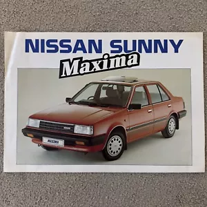 Nissan Sunny Maxima Limited Edition 1985 UK Market Sales Brochure 1.3 GS 1.5 SGL - Picture 1 of 3