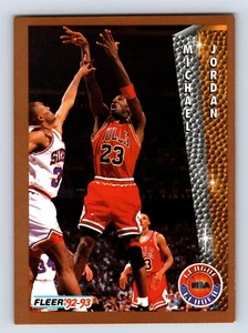 Michael Jordan 1992-93 Fleer League líder anotador #238 Chicago Bulls - Imagen 1 de 2