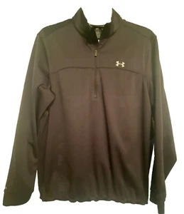 UNDER ARMOUR STORM2 GOLF LOOSE FIT PULLOVER JACKET 1/4 ZIP POLYESTER MENS L - Picture 1 of 10
