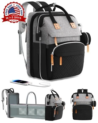 Mochila 3 En 1 Con Bolsa De Panales Para Bebe Con Almohadilla Cambiar NUEVO US Foto 1 de 4