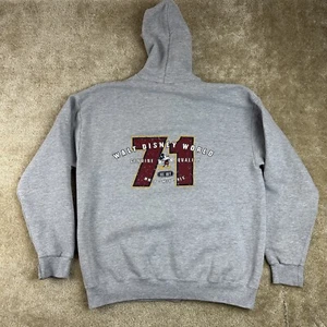 Vintage Walt Disney World Sweatshirt Adult XL Full Zip Hoodie 1971 Mickey 71 - Picture 1 of 14