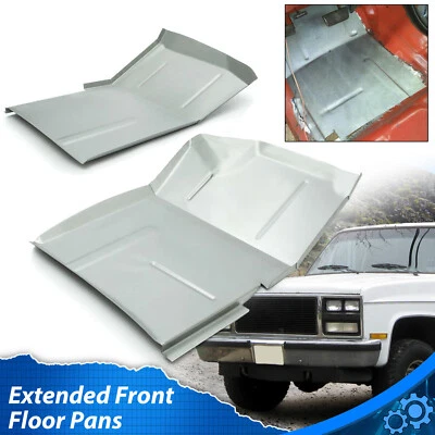 For 1973-1987 Chevy GMC Truck Blazer Jimmy Suburban Front Floor Pan Zinc-Plated - Image 1 of 4