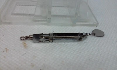 Señuelo de pesca vintage South Bend TRIX ORENO plateado 1 3/16" Wiggler Wobble cuchara Foto 1 de 4