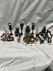 Mini Christmas Decor. Sled Is Dept 56. Others Unbranded. (C1) - Picture 1 of 6