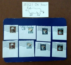 2021 Stamps: get exact photos Two Full Sets of 8 Stamps: SC#5560 Forever Espress - Picture 1 of 9