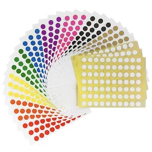 2.100 selbstklebende farbige 8 mm Etiketten Punkte selbstklebende Kreise - nach Farbe oder sortiert - Bild 1 von 12