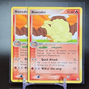 Pokemon Ninetales 22/101 Non-Holo Bunch of 2 EX-NM - EX Hidden Legends - Picture 1 of 2