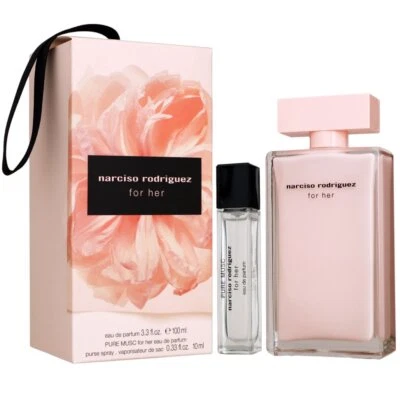Narciso Rodriguez For Her Set 100 ml EDP & 10 ml For Her Pure Musc EDP - Bild 1 von 2