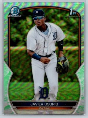 2023 Bowman #BCP-4 Javier Osorio Chrome Prospects Lunar Glow Refractor - Image 1 of 2