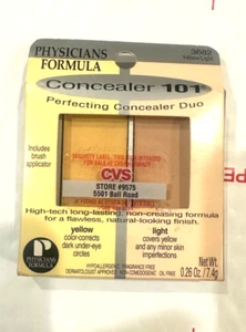 New Physicians Formula Perfecting Concealer 101 Duo 3682 Yellow / Light - Picture 1 of 2