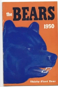 1950 Chicago Bears Football Media Guide, Sid Luckman, Johnny Lujack GOOD - Picture 1 of 6
