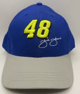 Cappello NASCAR Kellogg's Racing Jimmie Johnson #48 Team Blue 2008 logo numero berretto - Foto 1 di 7