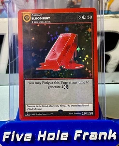 MetaZoo Cryptid Nation 2nd Edition Blood Ruby 29/159 Full Holo NM-MT Pack Fresh - Picture 1 of 3
